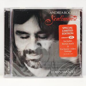 Andrea Bocelli Sentimento CD Enhanced Limited Edition Symphony 2002 Sealed